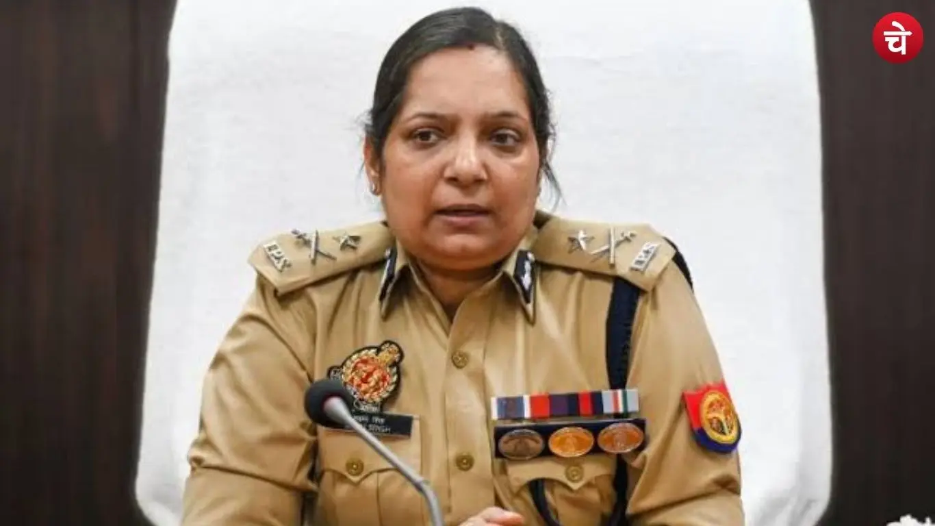 A photo of Noida Police Commissioner Lakshmi Singh